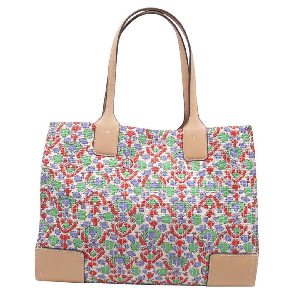 Tory Burch Ella Floral Quilted Tote Bag in Multicolor Nylon - Picture 4 of 11